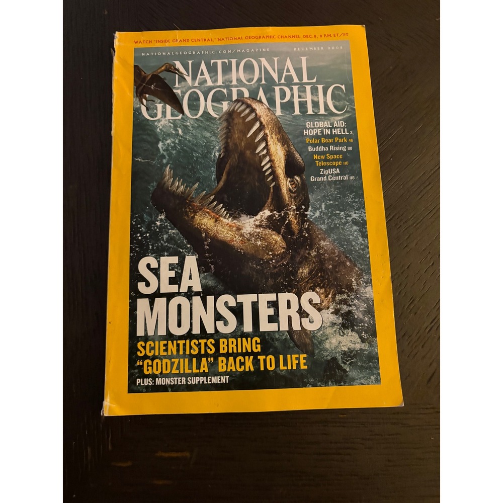 National‎ Geographic Magazine December 2005 Sea Monsters Godzilla Supplement
